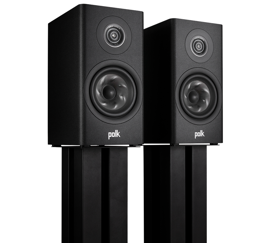Polk Audio Reserve Series R100 Black Compact Bookshelf Speakers Pair